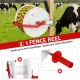 Giantz Electric Fence Reel Geared Portable Polywire Fencing Farm White image: 3