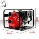 WARTON 8HP 3 Petrol Trash Water Transfer Pump Pressure Firefighting Irrigation image: 5