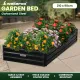 Wallaroo Garden Bed 210 x 90 x 30cm Galvanized Steel - Black image: 8