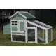YES4PETS Green Small Chicken coop with nesting box for 2 Chickens / Rabbit Hutch