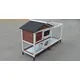 YES4PETS Double Storey Large Rabbit Hutch Guinea Pig Cage , Ferret Cage With Pull Out Tray On Wheels image: 4