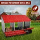 Chicken Hen Coop Hutch Nesting Box 3-Hole Roll Away Metal Design 52x47.5x81cm Durable Indoor Outdoor Laying Box with Easy Access Ventilation image: 4