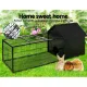 i.Pet Rabbit Cage Hutch 162x60cm Enclosure Metal image: 2