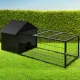 i.Pet Rabbit Cage Hutch 162x60cm Enclosure Metal image: 6
