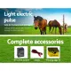 Giantz Fence Energiser 5KM Solar Powered 0.15J Electric Fencing Charger image: 6
