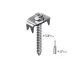 Fence Staples, 304 Stainless Steel Fence Nails for Softwood, Reusable Wire Fence Staples Screws for Mesh and Woven Fencing, 50pcs Fence Fasteners with Wire Fixer Hold Wire Firmly