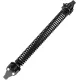 2 Pack 14" Fence gate Spring self Closing and Adjustable for Wooden or Vinyl Fence,Carbon Steel,Black(gate spring-14-2")