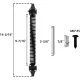 2 Pack 14" Fence gate Spring self Closing and Adjustable for Wooden or Vinyl Fence,Carbon Steel,Black(gate spring-14-2") image: 4