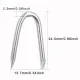 Steel Wire Fencing Staples (200 pcs), Galvanized U-Shaped Fasteners Nails for Wire Mesh and Woven Fencing image: 1