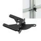 Iron Fence Lock Self Locking Gate Latch Hardware with Adjustable Cable for Garden Backyard Courtyard image: 11