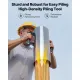 Fence Post Driver, Heavy Duty T Post Driver with Handles, Metal Manual Pounder Rammer for U-Channel,Wooden Fence, Fits T-Posts with Inner Diameter up to 6.1in,Ideal for Farm, Garden, Yard image: 1