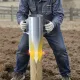 Fence Post Driver, Heavy Duty T Post Driver with Handles, Metal Manual Pounder Rammer for U-Channel,Wooden Fence, Fits T-Posts with Inner Diameter up to 6.1in,Ideal for Farm, Garden, Yard image: 6