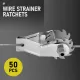 50 Pack Inline Cliplock Wire Strainer Aluminum Alloy Heavy Duty Wire Ratchet Tensioner for Electric Fence image: 1
