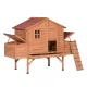 YES4PETS XXL Chicken Coop, Rabbit Hutch Cage and Hen House with Extra Nesting Box