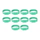 10Pcs Goat Collar Sheep Identification Bands Livestock Marking Ring Farming Equipment 36cm Green