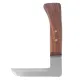 Steel L Shape Hoof Knife Ergonomic Curved Handle Hoof Trimming Tool for Farm Horse Single Blade On Left Hand image: 7