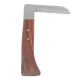 Steel L Shape Hoof Knife Ergonomic Curved Handle Hoof Trimming Tool for Farm Horse Single Blade On Left Hand image: 8