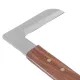 Steel L Shape Hoof Knife Ergonomic Curved Handle Hoof Trimming Tool for Farm Horse Single Blade On Left Hand image: 13