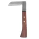 Steel L Shape Hoof Knife Ergonomic Curved Handle Hoof Trimming Tool for Farm Horse Single Blade On Right Hand