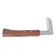Steel L Shape Hoof Knife Ergonomic Curved Handle Hoof Trimming Tool for Farm Horse Single Blade On Right Hand image: 1