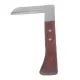 Steel L Shape Hoof Knife Ergonomic Curved Handle Hoof Trimming Tool for Farm Horse Single Blade On Right Hand image: 4