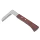 Steel L Shape Hoof Knife Ergonomic Curved Handle Hoof Trimming Tool for Farm Horse Single Blade On Right Hand image: 6