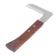Steel L Shape Hoof Knife Ergonomic Curved Handle Hoof Trimming Tool for Farm Horse Single Blade On Right Hand image: 9
