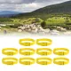 10PCS Goat Collar PU 23 Inch Adjustable Livestock Collar for Farm Animal Cow Horse Sheep Yellow image: 10