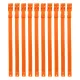 10PCS Goat Collar PU 23 Inch Adjustable Livestock Collar for Farm Animal Cow Horse Sheep Orange image: 1