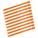 10PCS Goat Collar PU 23 Inch Adjustable Livestock Collar for Farm Animal Cow Horse Sheep Orange image: 6