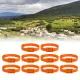 10PCS Goat Collar PU 23 Inch Adjustable Livestock Collar for Farm Animal Cow Horse Sheep Orange image: 10