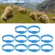 10PCS Goat Collar PU 23 Inch Adjustable Livestock Collar for Farm Animal Cow Horse Sheep Blue image: 11
