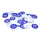 50PCS Numbered Label Numbered Tag for Farm Livestock Beekeeping Husbandry Breeding Supplies1-50 Blue image: 8