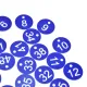 50PCS Numbered Label Numbered Tag for Farm Livestock Beekeeping Husbandry Breeding Supplies1-50 Blue image: 12