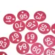 50PCS Numbered Label Numbered Tag for Farm Livestock Beekeeping Husbandry Breeding Supplies51-100 Red image: 13