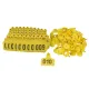 Livestock Ear Tags 5x4cm - Numbered 1-100 - Yellow