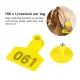 Livestock Ear Tags 5x4cm - Numbered 1-100 - Yellow image: 3