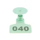 Livestock Ear Tags 6x7cm - Numbered 1-100 - Green image: 3