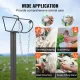 Goat & Sheep Stand, 51x23 inch Livestock Stand, Metal Livestock Milking and Shearing Stand 21" to 33" Adjustable Height, with Headpiece and Nose Loop, 500lbs Loading Weight, Black image: 5