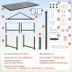 Goat & Sheep Stand, 51x23 inch Livestock Stand, Metal Livestock Milking and Shearing Stand 21" to 33" Adjustable Height, with Headpiece and Nose Loop, 500lbs Loading Weight, Black image: 6