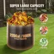 1000L Outdoor Expandable Compost Bin, Large Capacity Composter