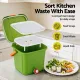 Gardeon 15L Kitchen Compost Bin Food Waste Caddy with Drain Tap Green