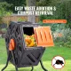 18.5 Gal Compost Bin Composter Tumbler Rotating Outdoor Sliding Door