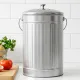 Gardeon 6L Compost Bin Kitchen Countertop Food Waste Caddy Silver