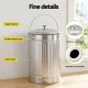 Gardeon 6L Compost Bin Kitchen Countertop Food Waste Caddy Silver
