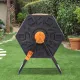 18.5 Gal Compost Bin Composter Tumbler Rotating Outdoor Sliding Door