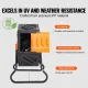 18.5 Gal Compost Bin Composter Tumbler Rotating Outdoor Sliding Door