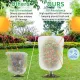 Garden Mesh Netting with Drawstring, 19.7 x 29.5 Inch, 47.3 x 59 Inch, 2 Pack
