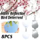 8 PCS Reflector Mirror Bird Scare Device, Owl Hanging