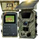 4K 60MP Black Solar Trail Camera with Night Vision and Wi-Fi Connectivity